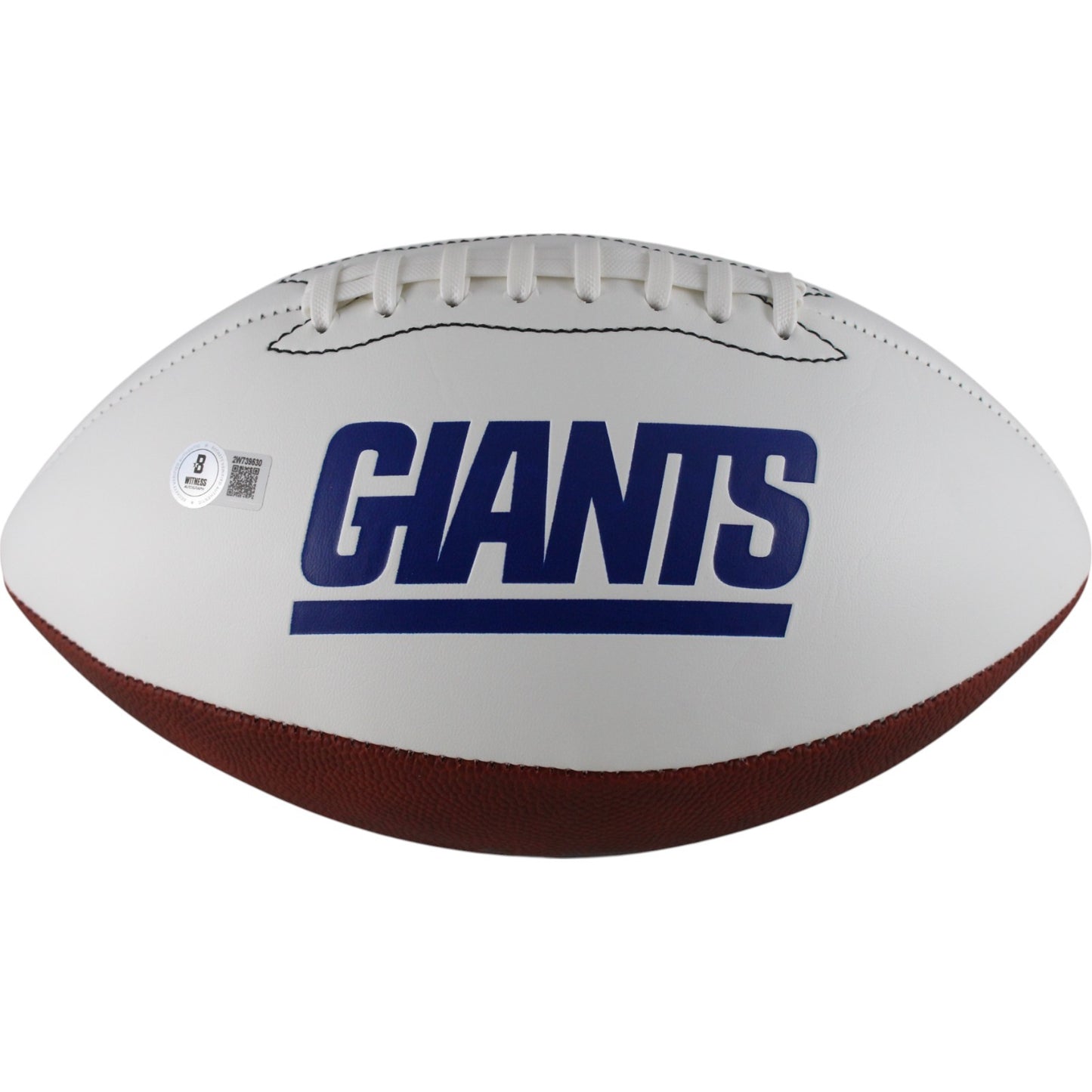 Michael Strahan Signed New York Giants Logo Football (BAS COA)