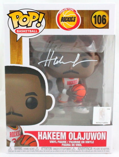 Hakeem Olajuwon Signed Houston Rockets Funko Pop Figurine #106