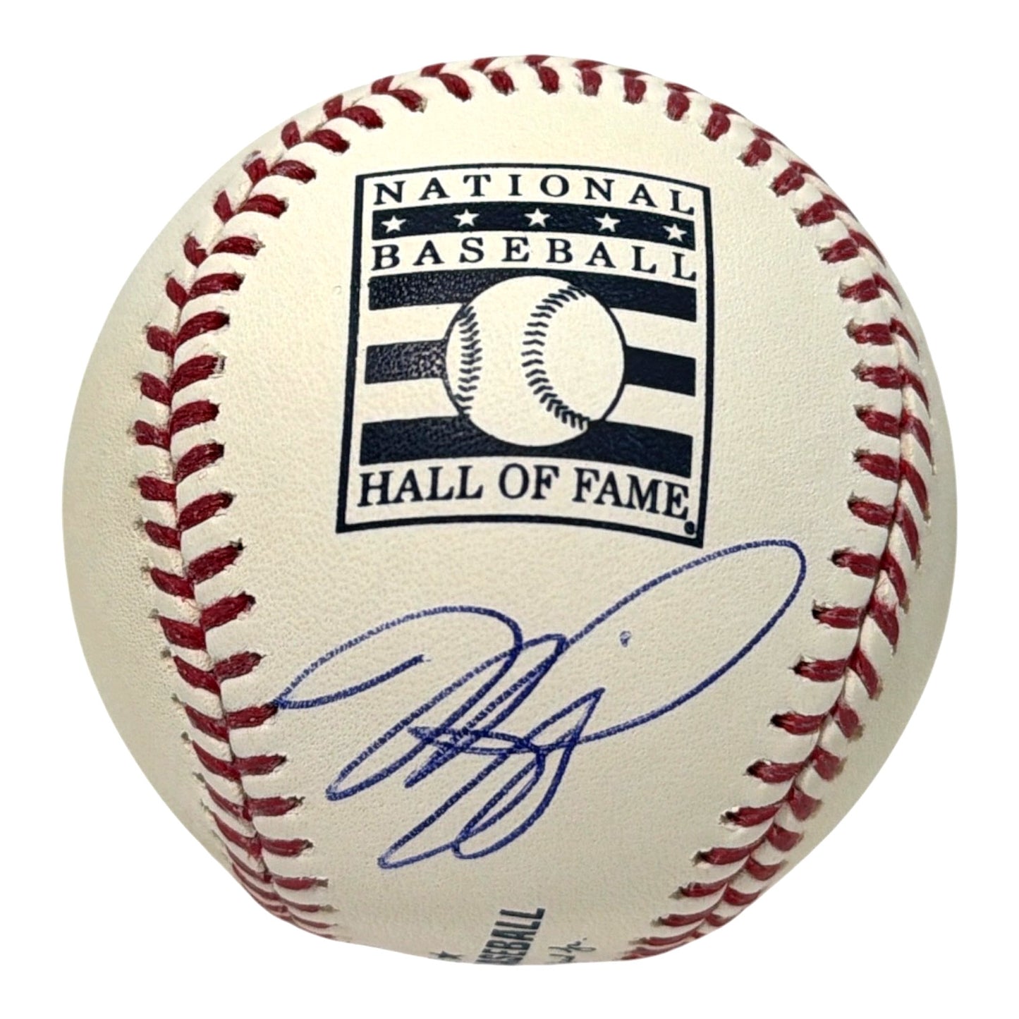 Mike Piazza Autographed New York Mets Hall of Fame Logo Baseball