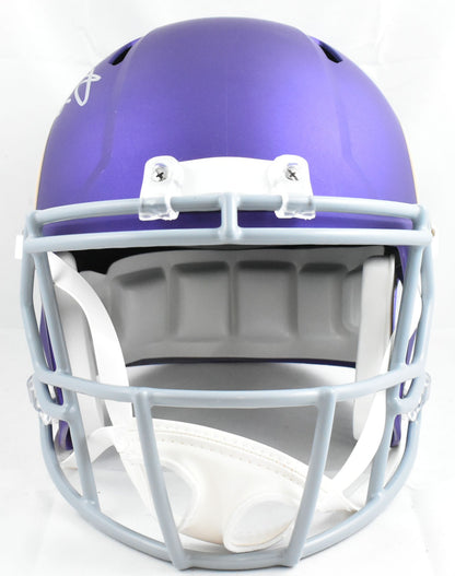 Fran Tarkenton Autographed Minnesota Vikings Full Size Helmet