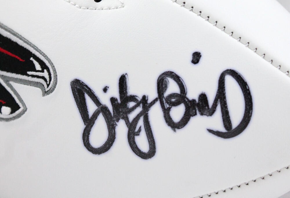 Jamal Anderson Signed Atlanta Falcons Logo Football "Dirty Bird"