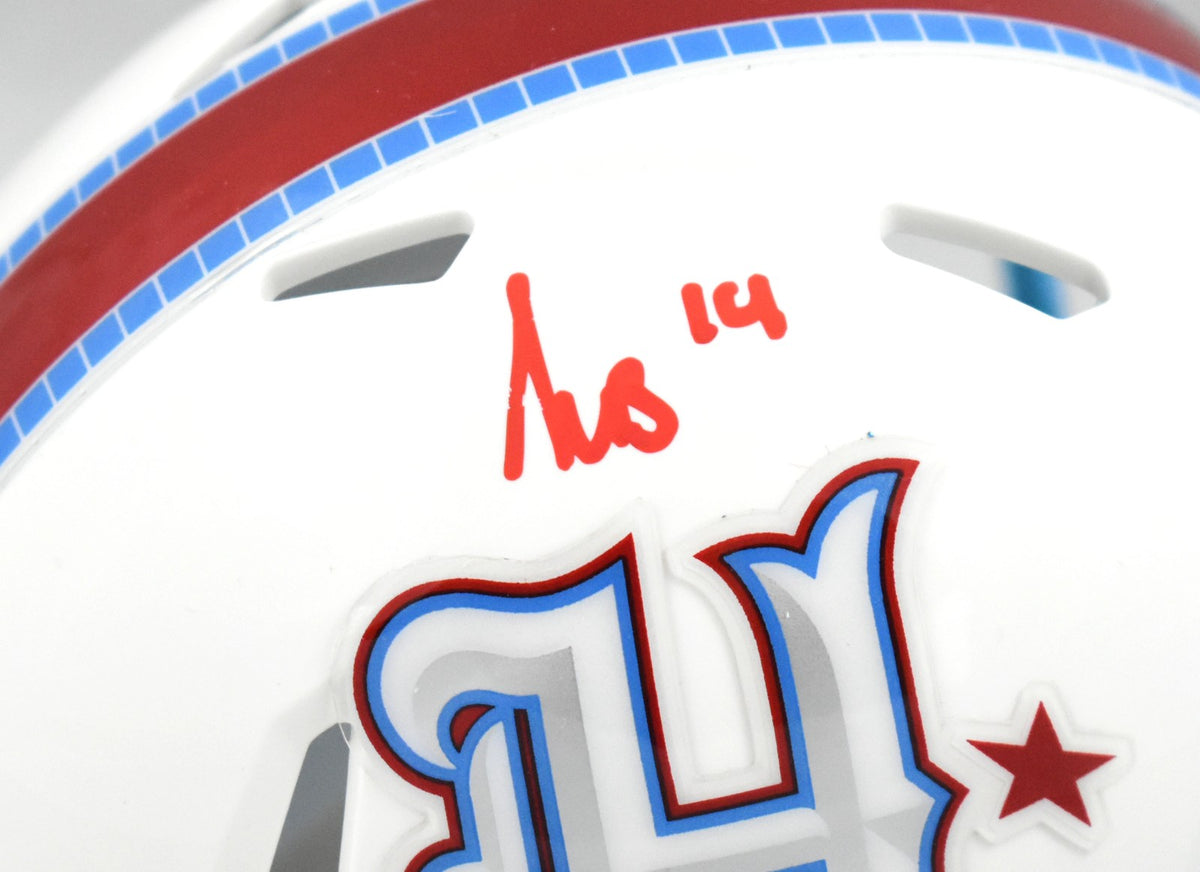 Kayshon Boutte Signed Houston Texans Rivalries Mini Helmet