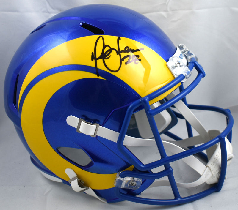 Marshall Faulk Autographed St. Louis Rams Full Size Speed Helmet