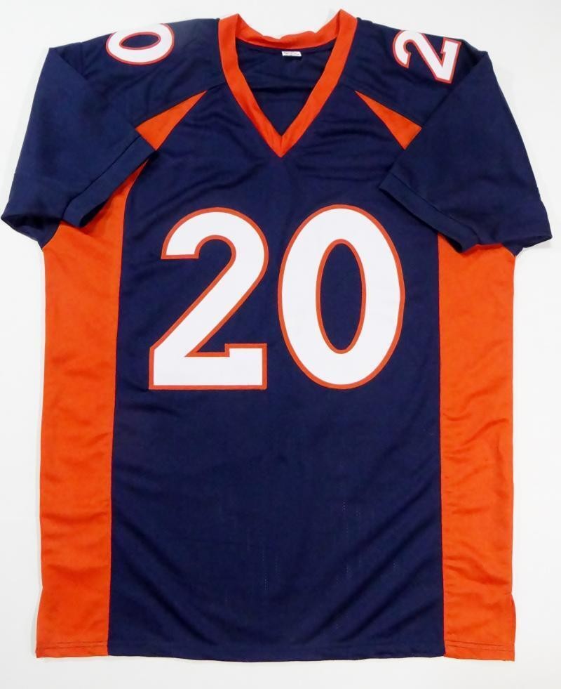 Brian Dawkins Autographed Blue Custom Jersey