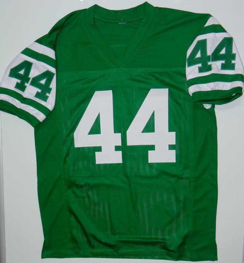 John Riggins Signed New York Jets Style Custom Green Jersey