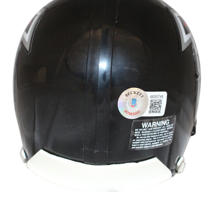 Michael Vick Autographed Atlanta Falcons Throwback Mini Helmet Beckett