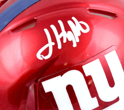 Jalin Hyatt Signed New York Giants Flash Mini Helmet