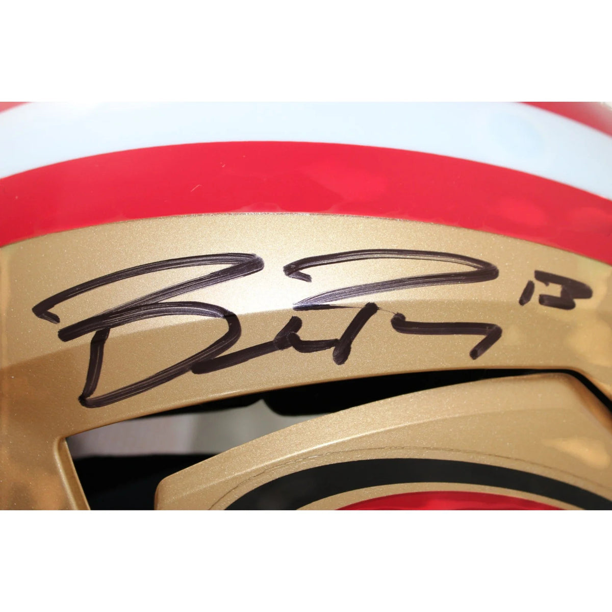 Brock Purdy & George Kittle Signed San Francisco 49ers Full Size Axiom Helmet