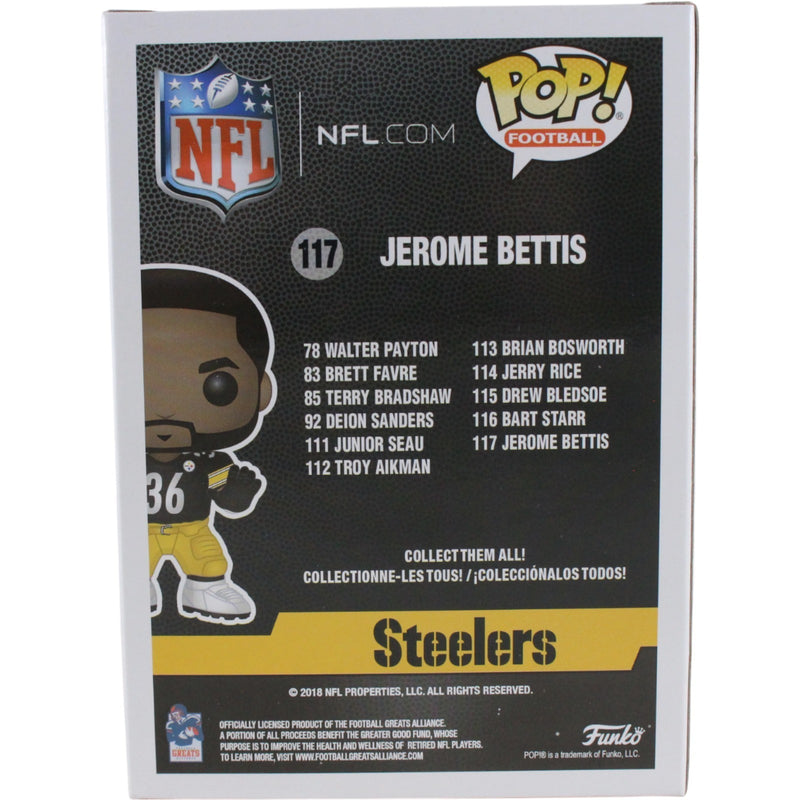 Jerome Bettis Signed Pittsburgh Steelers Funko Pop! with "The Bus" Inscription