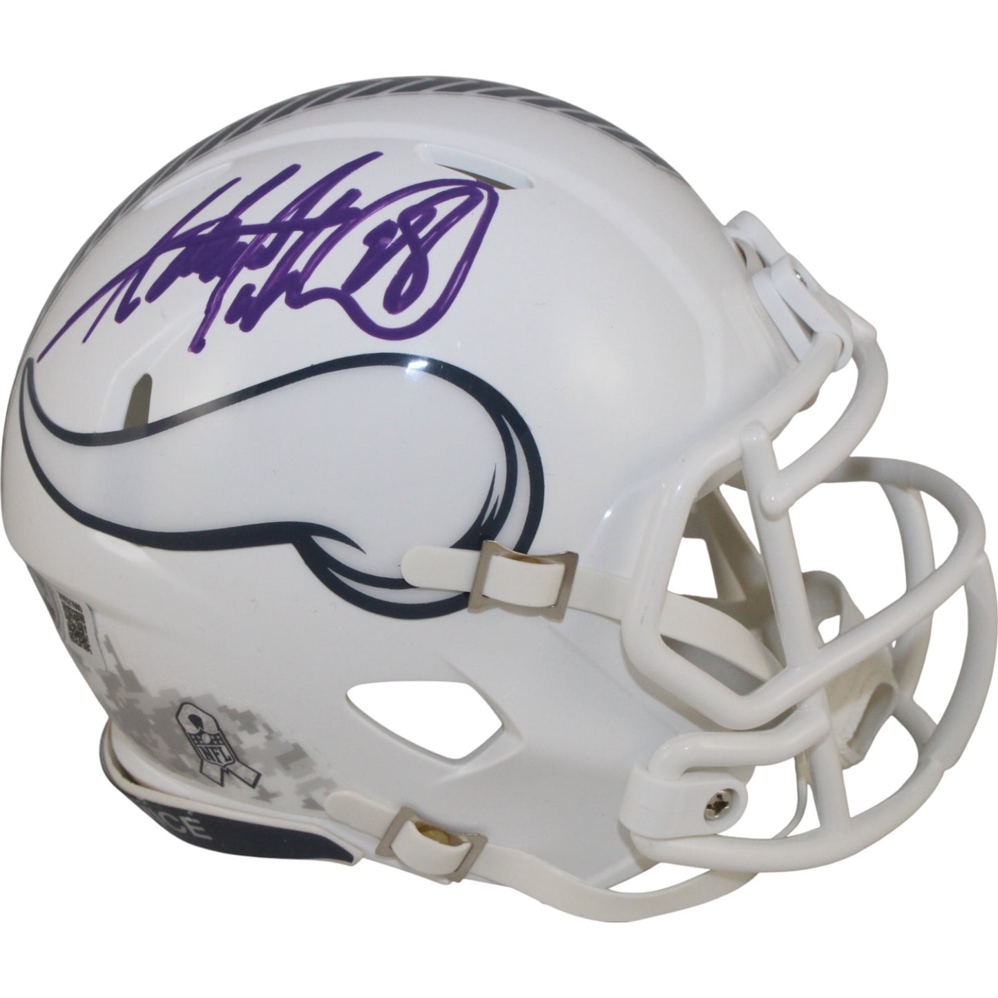 Adrian Peterson Minnesota Vikings 2024 Salute to Service Mini Helmet