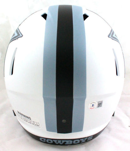 Ezekiel Elliott Signed Dallas Cowboys Full Size Lunar Speed Helmet