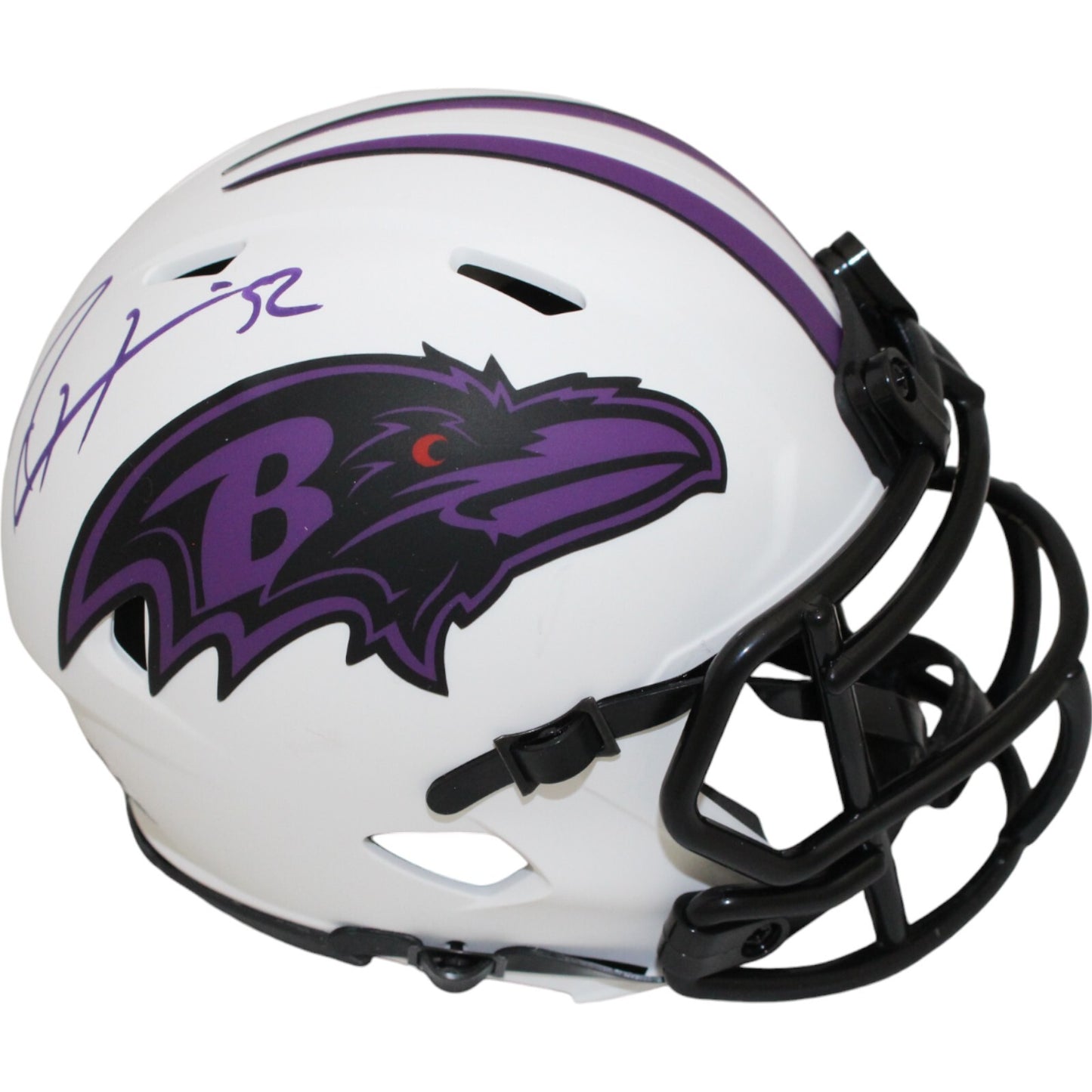 Ray Lewis Autographed Baltimore Ravens Lunar Eclipse Mini Helmet