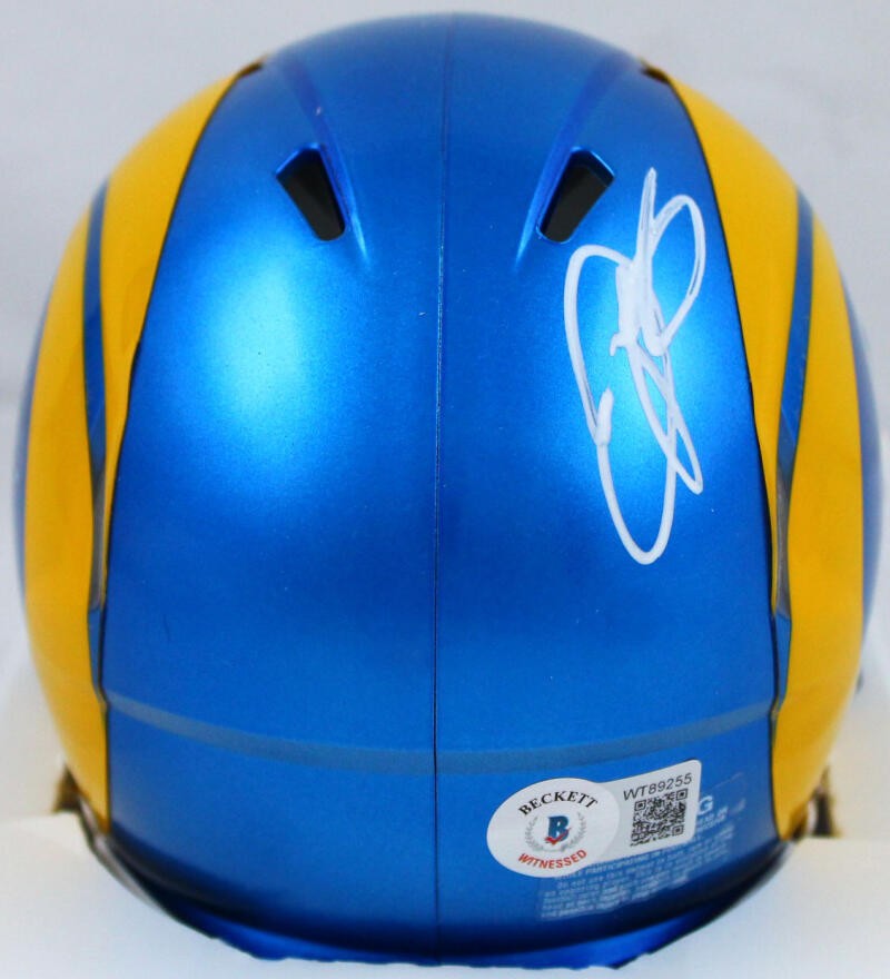 Odell Beckham Jr. Signed Los Angeles Rams Speed Mini Helmet