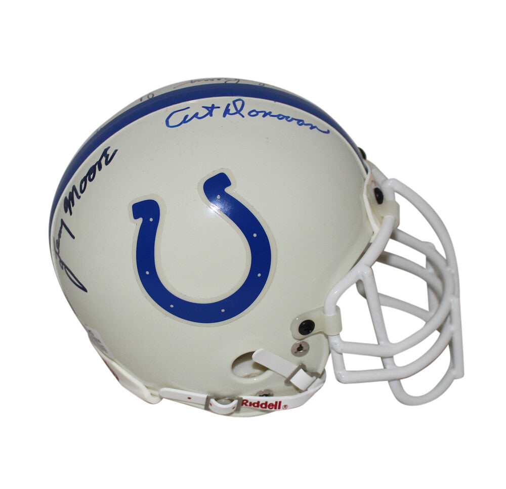 Gino Marchetti, Art Donovan, Raymond Berry & Lenny Moore Signed Mini Helmet