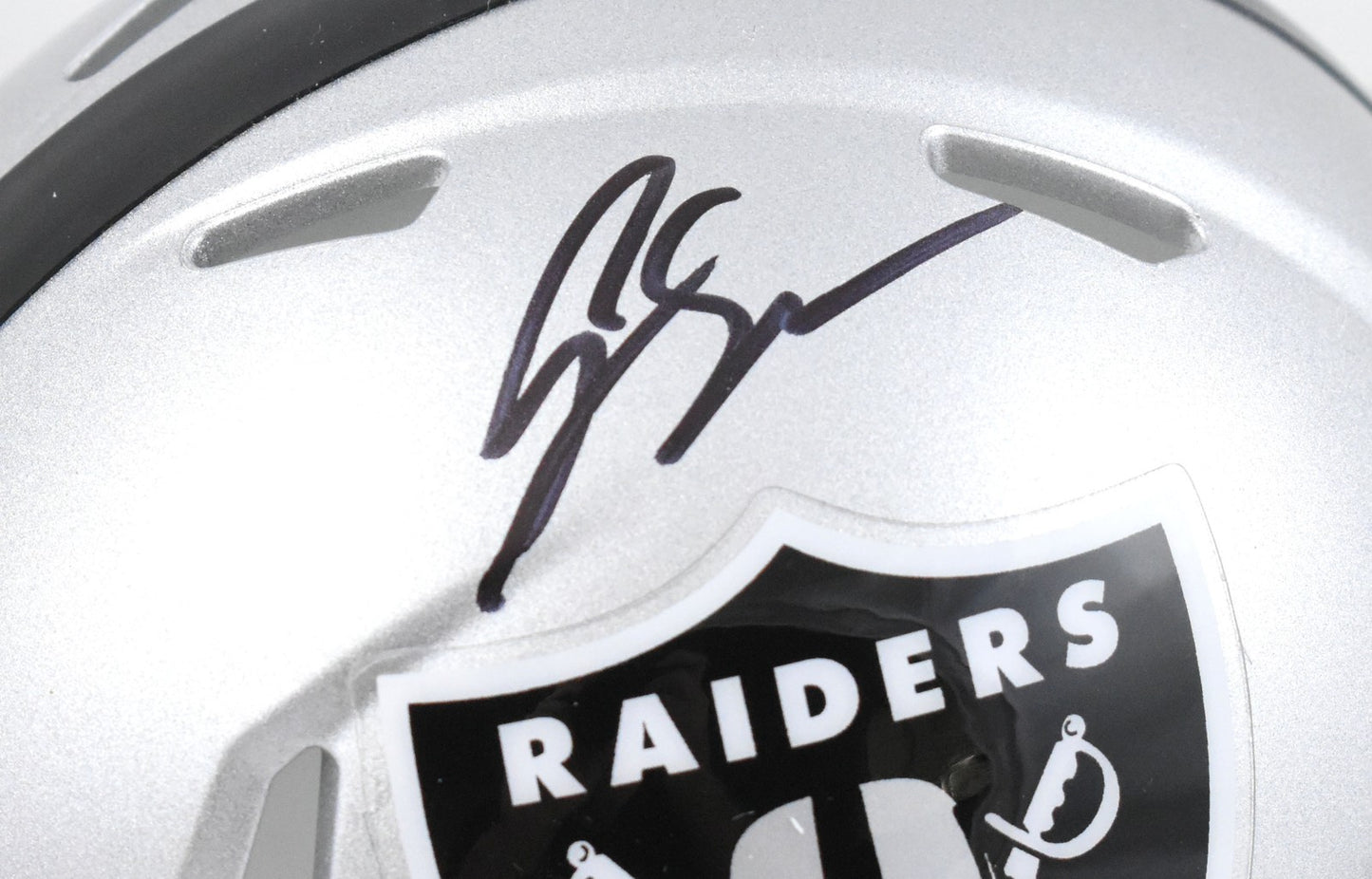 Geno Smith Signed Las Vegas Raiders Speed Mini Helmet