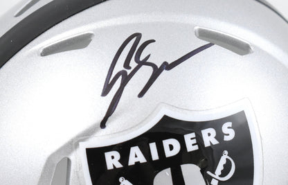 Geno Smith Signed Las Vegas Raiders Speed Mini Helmet