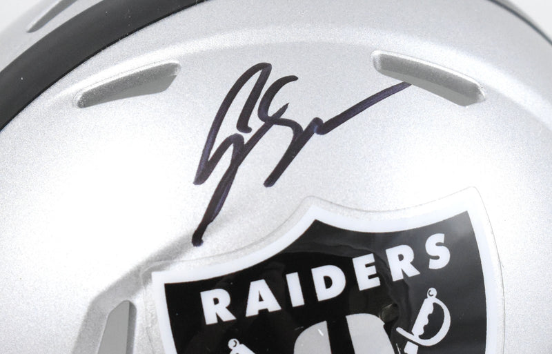 Geno Smith Signed Las Vegas Raiders Speed Mini Helmet
