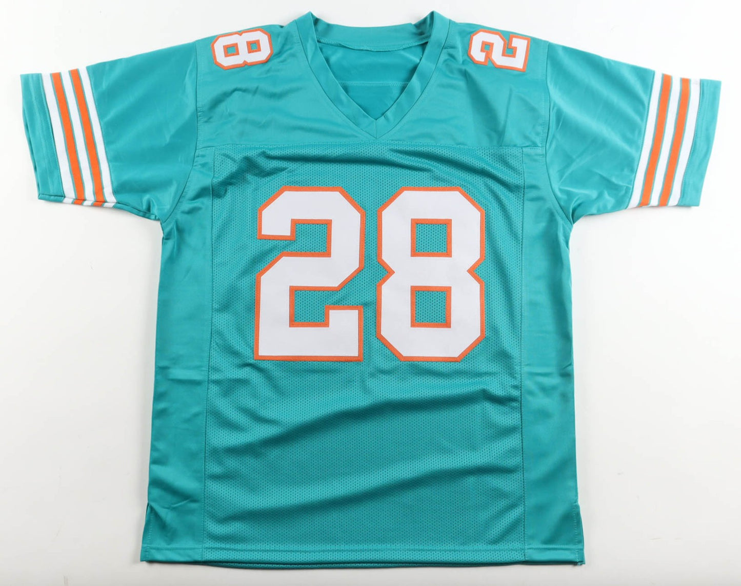 De'Von Achane Autographed Miami Dolphins Teal Custom Jersey