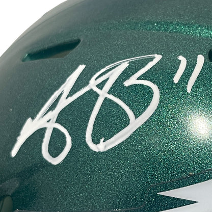 AJ Brown Philadelphia Eagles Autographed Speed Mini Helmet (BAS COA)