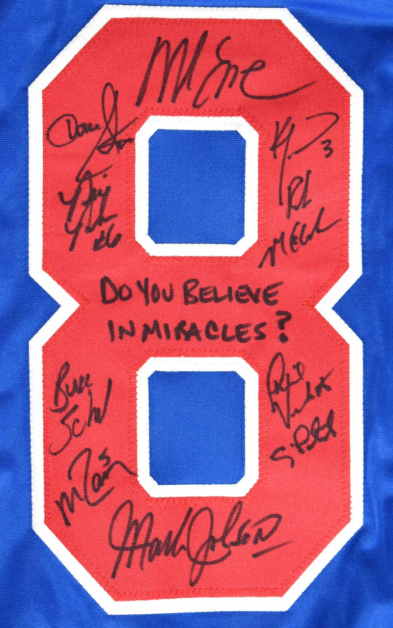 1980 Miracle on Ice Team Signed Team USA Blue Jersey (18 Sigs)