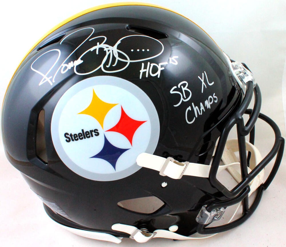 Jerome Bettis Signed Pittsburgh Steelers Full Size Speed Authentic Helmet