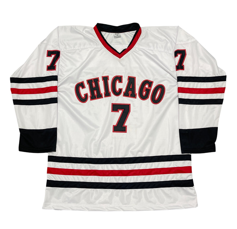 Chris Chelios Signed Chicago Custom Hockey Jersey HOF 2013 BAS