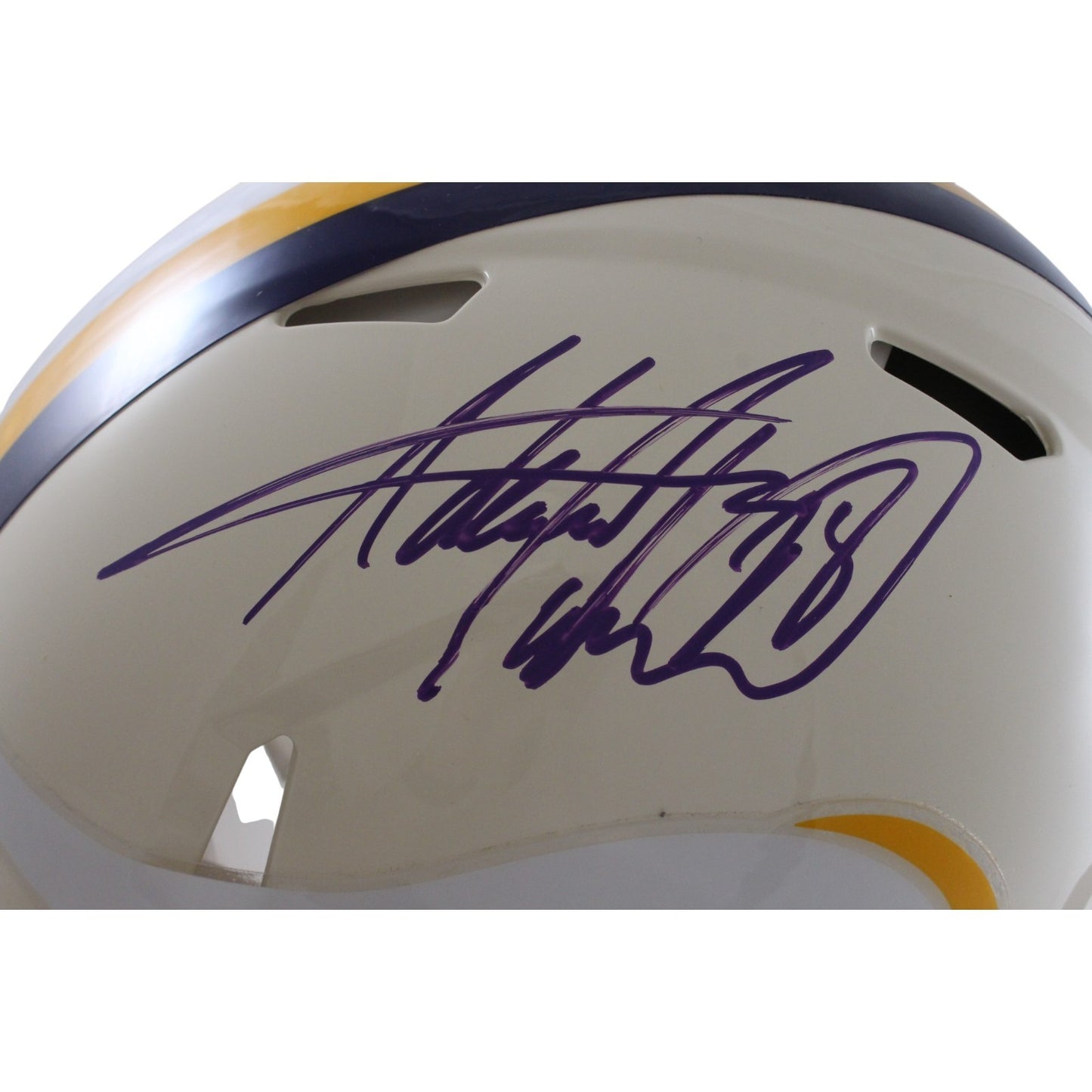 Adrian Peterson Signed Minnesota Vikings Authentic Retro Helmet