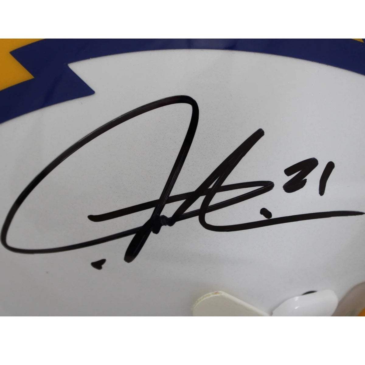 LaDainian Tomlinson Signed Los Angeles Chargers Color Rush SpeedFlex Helmet