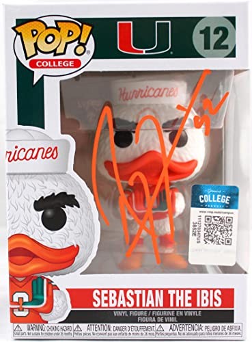 Ray Lewis Signed Miami Hurricanes Funko Pop Figurine #12