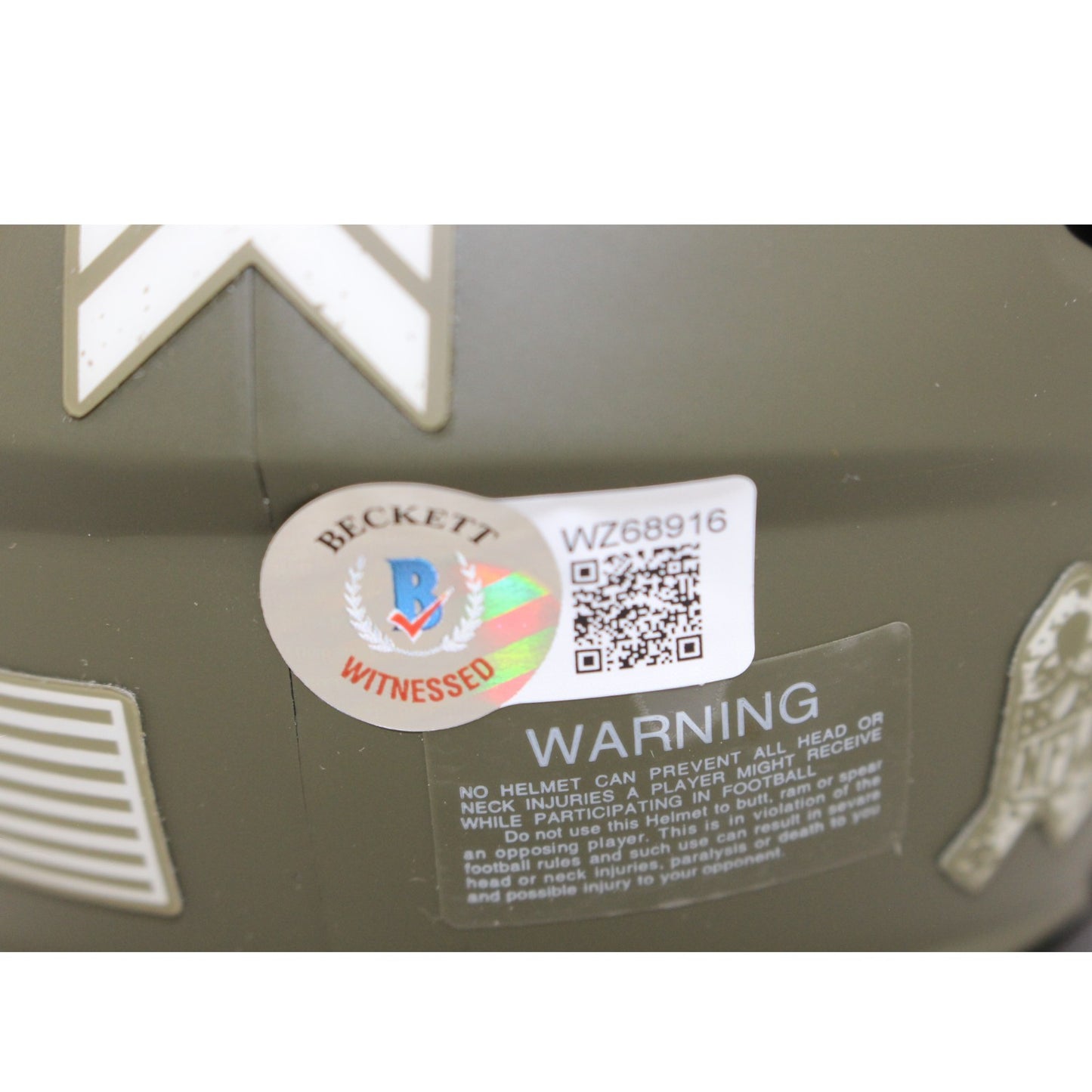 Nick Chubb Cleveland Browns Autographed 2022 Salute to Service Mini Helmet