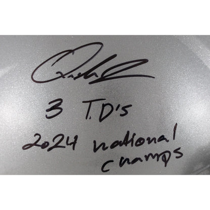 Quinshon Judkins Ohio State Buckeyes Signed Authentic Speed Helmet (Inscribed)