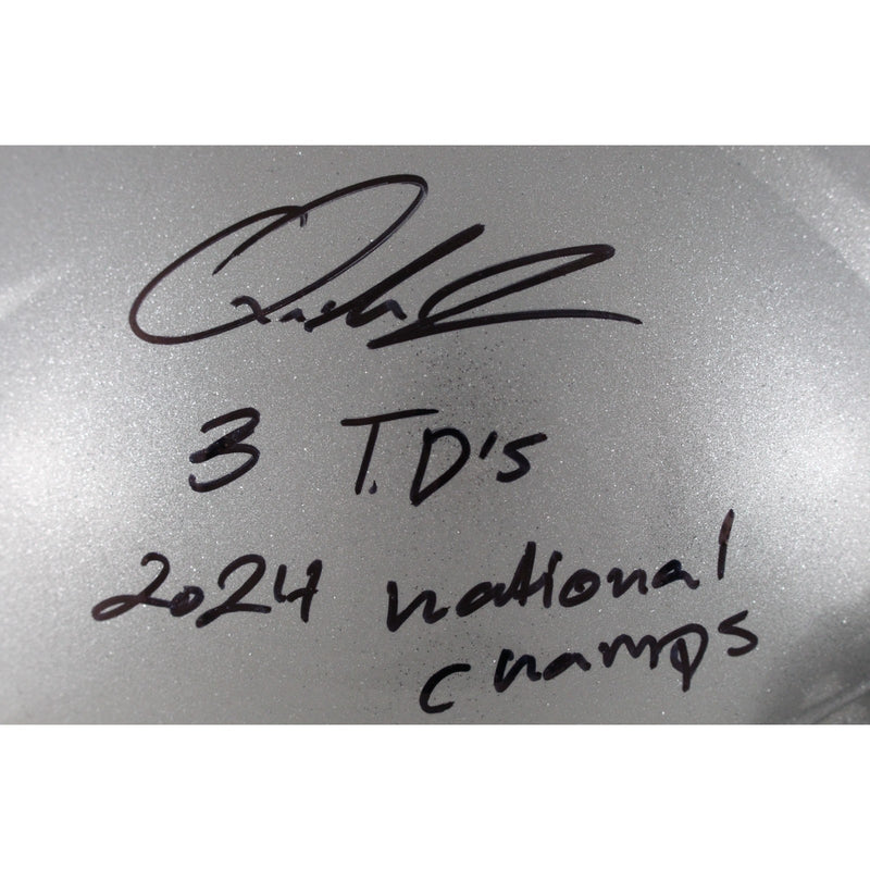 Quinshon Judkins Ohio State Buckeyes Signed Authentic Speed Helmet (Inscribed)