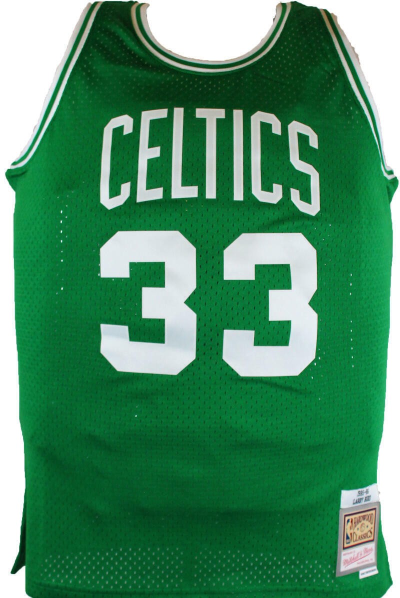 Larry Bird Autographed Boston Celtics Green Mitchell & Ness Jersey