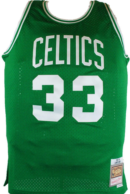 Larry Bird Autographed Boston Celtics Green Mitchell & Ness Jersey