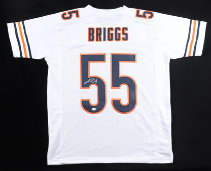 Lance Briggs Signed Chicago Bears Custom White Football Jersey