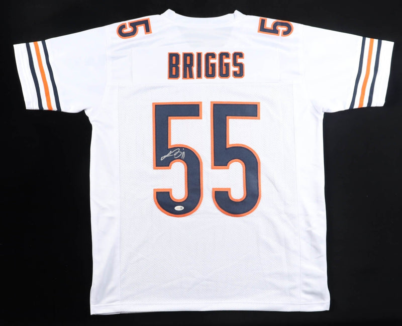 Lance Briggs Signed Chicago Bears Custom White Football Jersey