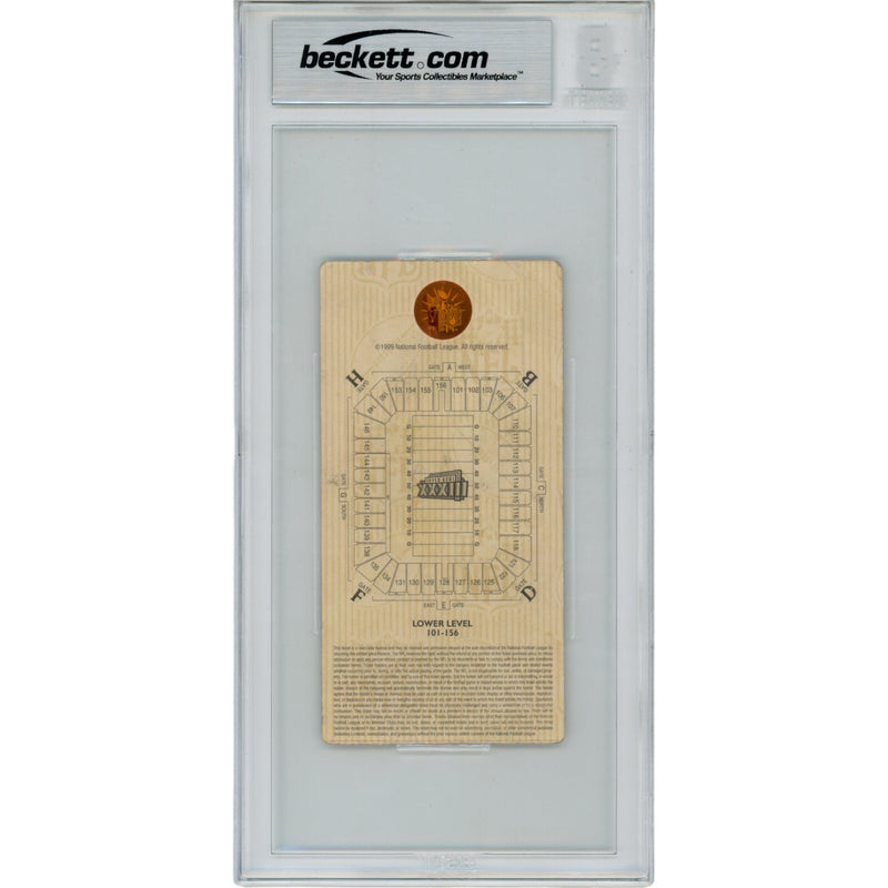 John Elway Denver Broncos Super Bowl XXXIII Autographed Slabbed Ticket Stub
