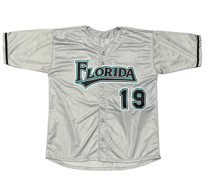 Mike Lowell Signed Florida Marlins Custom Baseball Jersey Beckett BAS