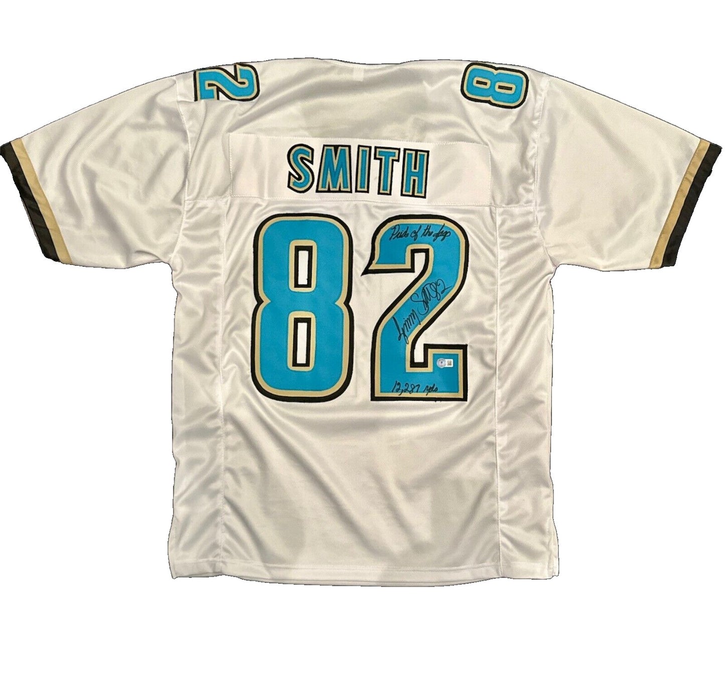 Jimmy Smith Signed Jacksonville Jaguars Custom Jersey - 2 Inscriptions