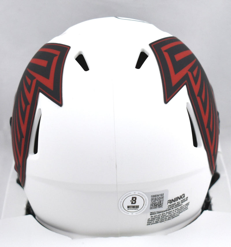 Andre Rison Signed Atlanta Falcons Lunar Speed Mini Helmet