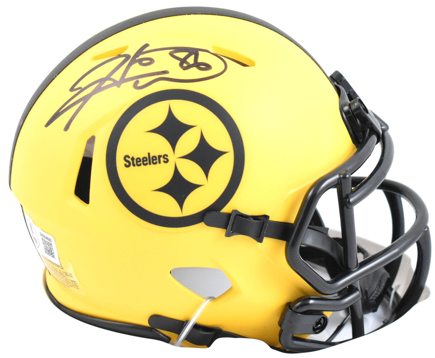 Hines Ward Signed Pittsburgh Steelers Rave Speed Mini Helmet