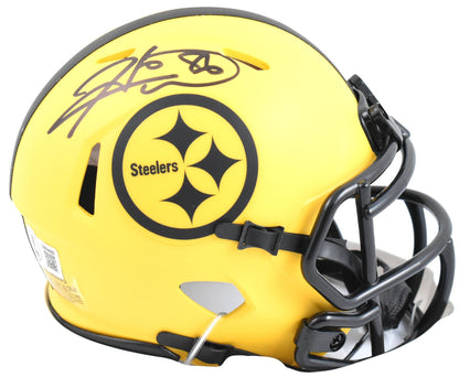 Hines Ward Signed Pittsburgh Steelers Rave Speed Mini Helmet