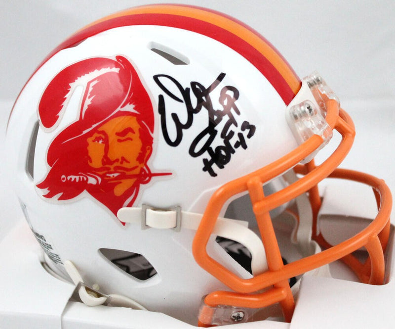 Warren Sapp Signed Tampa Bay Buccaneers Throwback Speed Mini Helmet (HOF)