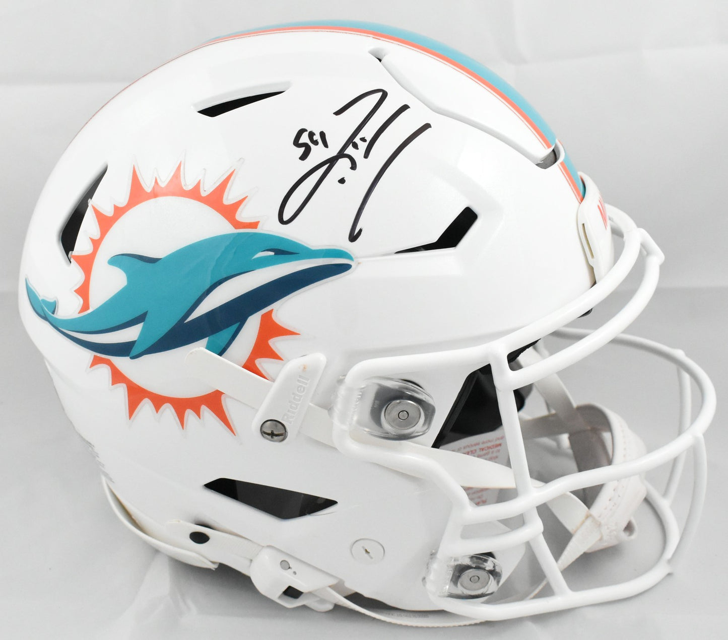 Zach Thomas Signed Miami Dolphins Full Size Speedflex Helmet