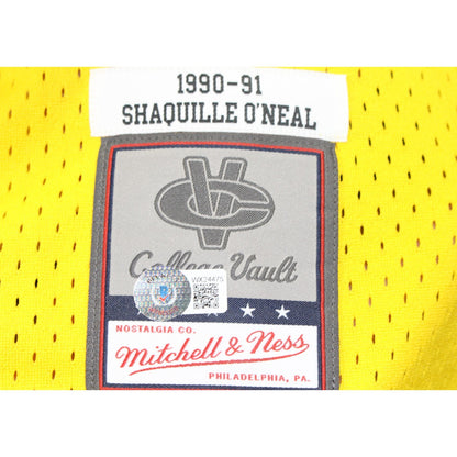 Shaquille O'Neal Signed LSU Tigers Mitchell & Ness Basketball Jersey