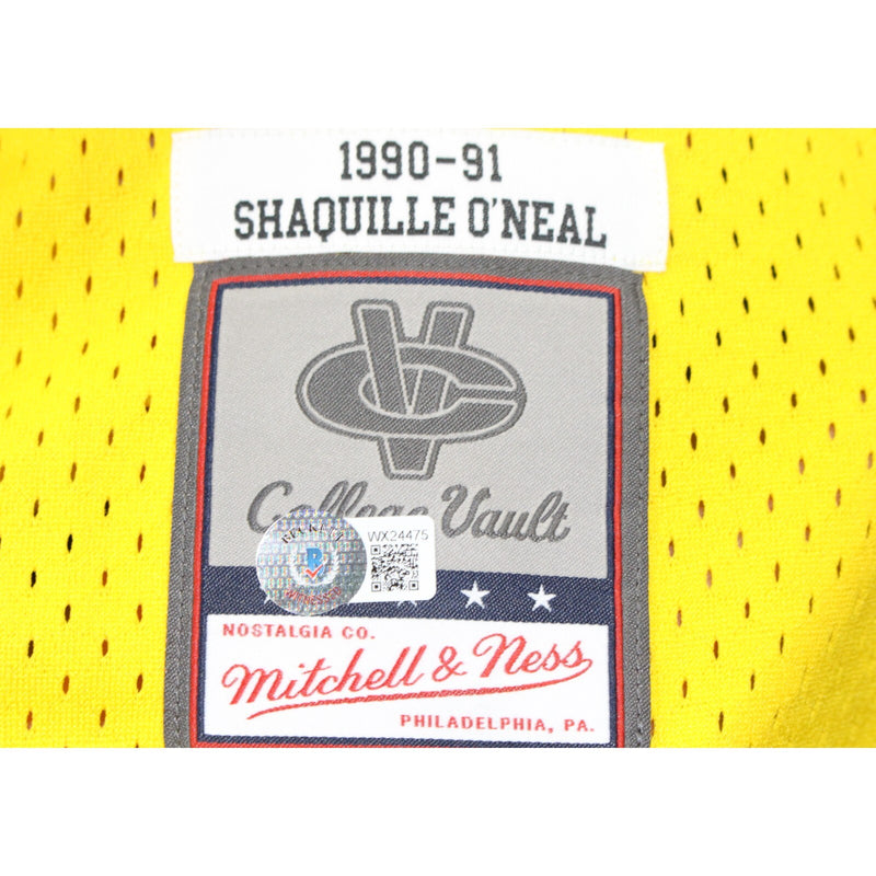 Shaquille O'Neal Signed LSU Tigers Mitchell & Ness Basketball Jersey