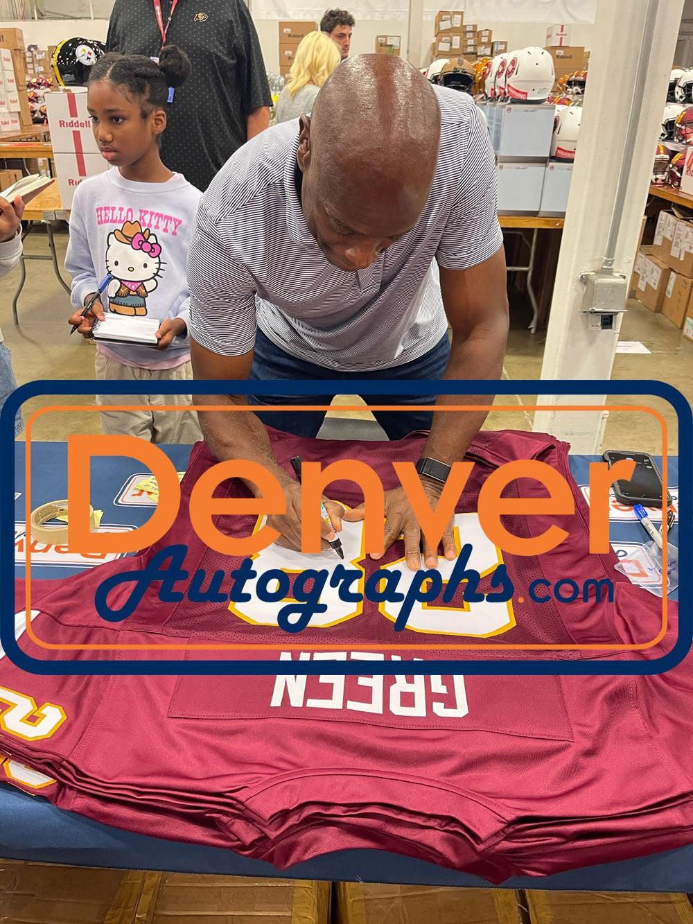 Darrell Green Autographed Washington Red Custom Football Jersey BAS
