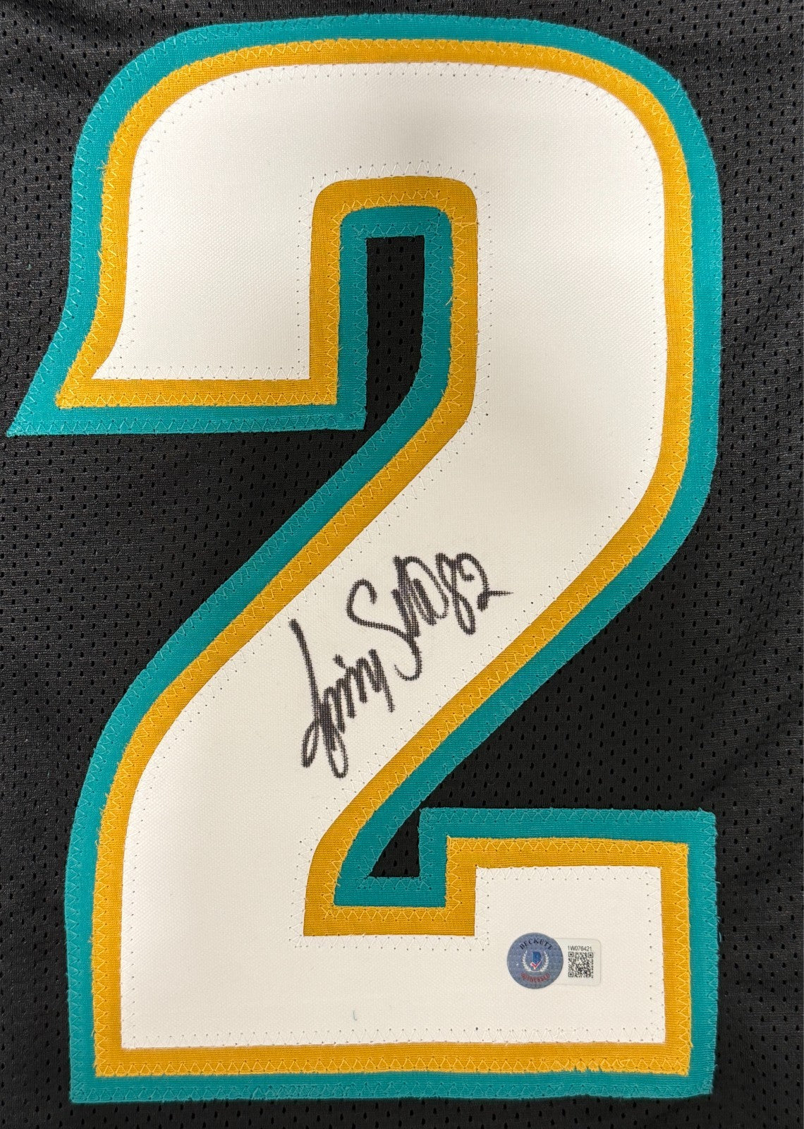 Jimmy Smith Signed Jacksonville Jaguars Custom Jersey (Beckett Witness)