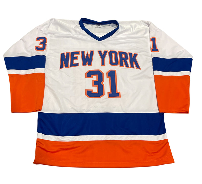 Billy Smith Signed New York Islanders Custom Jersey HOF 93 (Beckett BAS)