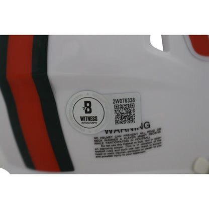 Jimmy Johnson Signed Miami Hurricanes Speed Mini Helmet (Beckett COA)